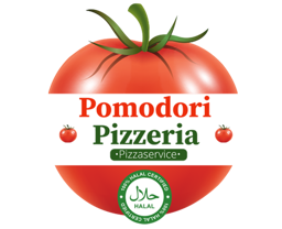 Pomodori Pizzeria logo.